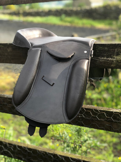 Equi Pad - Lauren -  Full Leather show saddle (bareback pad / treeless saddle) - equicraftltd